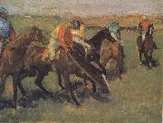 Edgar Degas Before the race oil painting artist